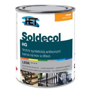 HET Syntetická antikorózna farba Soldecol HG 1100 Šedý tmavý 0,75l 440230001
